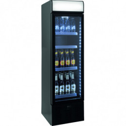 SARO Getränkekühlschrank mit Werbetafel - schmal